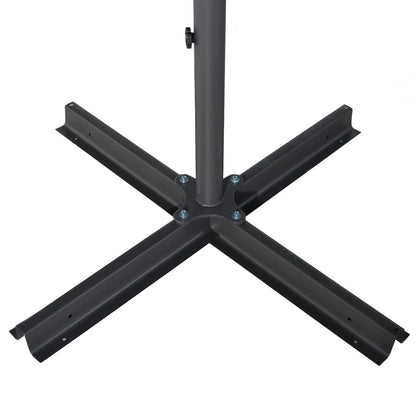 Sonnenschirm mit Aluminium-Mast 600 cm Sandweiß
