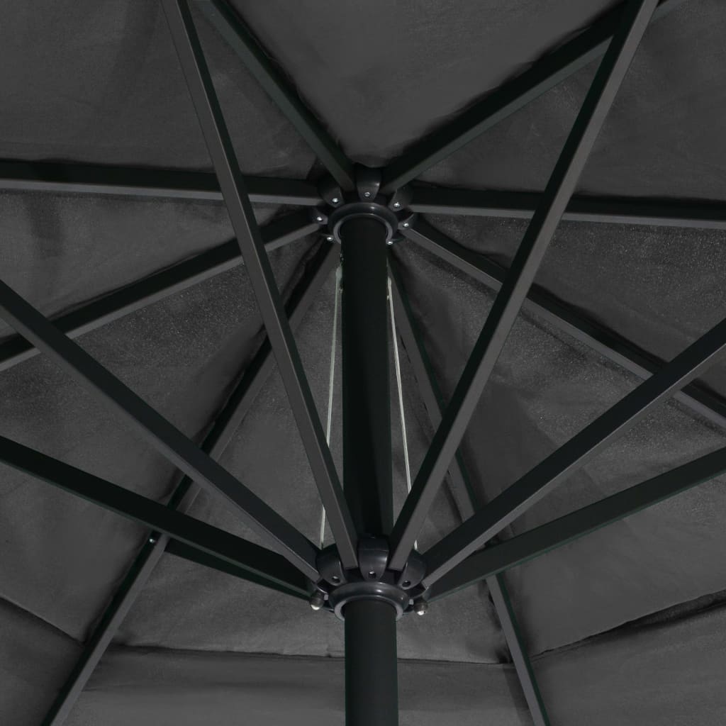 Sonnenschirm mit Aluminium-Mast 600 cm Sandweiß