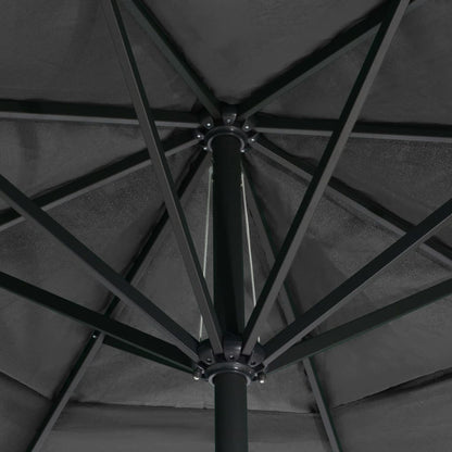 Sonnenschirm mit Aluminium-Mast 600 cm Sandweiß