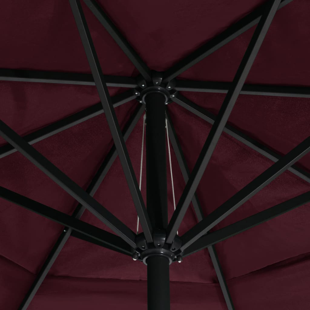 Sonnenschirm mit Aluminium-Mast 600 cm Sandweiß