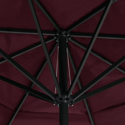 Sonnenschirm mit Aluminium-Mast 600 cm Sandweiß