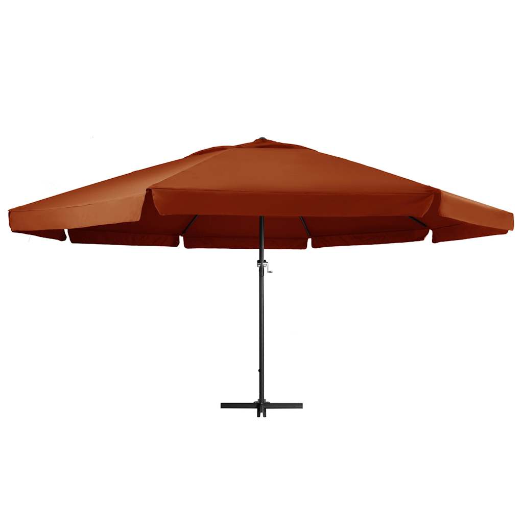 Sonnenschirm mit Aluminium-Mast 600 cm Sandweiß