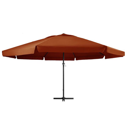 Sonnenschirm mit Aluminium-Mast 600 cm Sandweiß