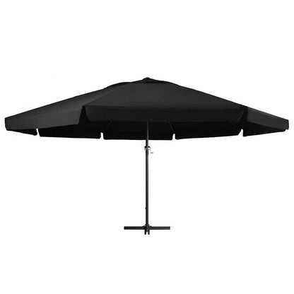 Sonnenschirm mit Aluminium-Mast 600 cm Sandweiß