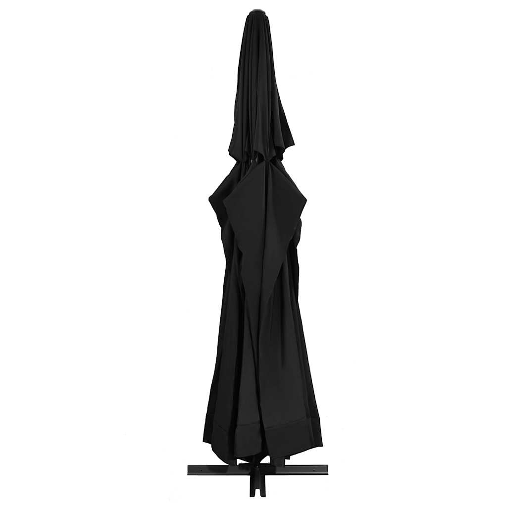 Sonnenschirm mit Aluminium-Mast 600 cm Sandweiß