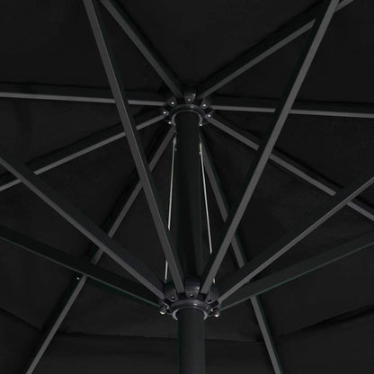 Sonnenschirm mit Aluminium-Mast 600 cm Sandweiß