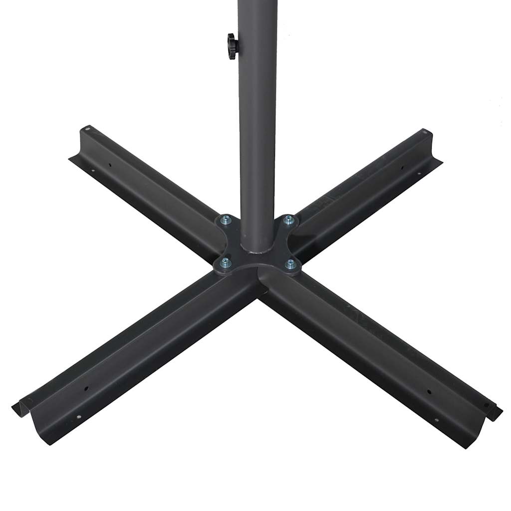 Sonnenschirm mit Aluminium-Mast 600 cm Sandweiß