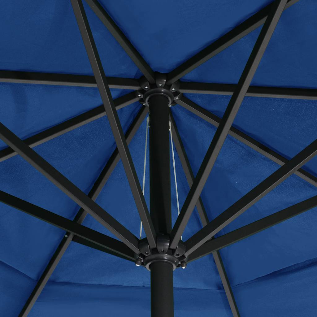 Sonnenschirm mit Aluminium-Mast 600 cm Sandweiß