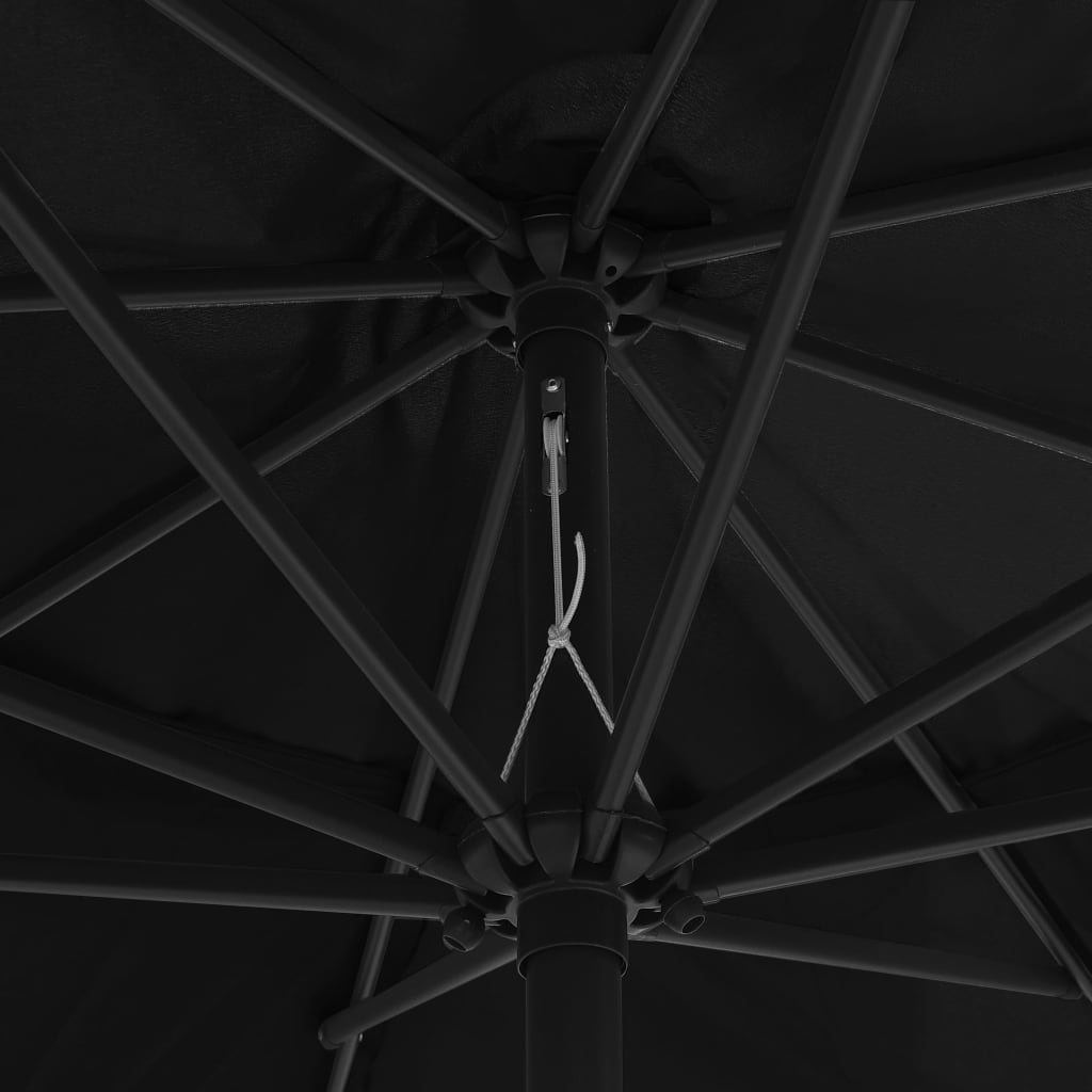 Sonnenschirm mit Metall-Mast 390 cm Sandweiß