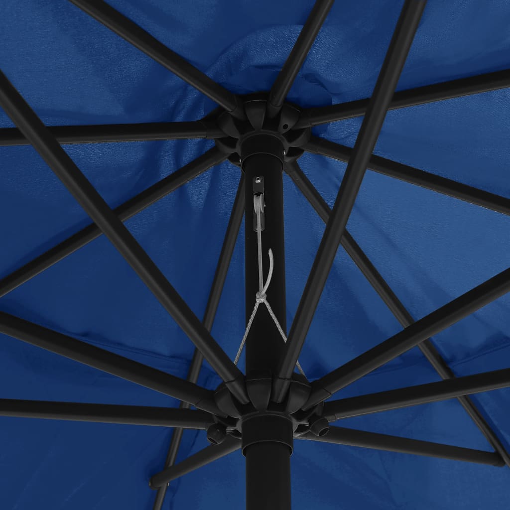 Sonnenschirm mit Metall-Mast 390 cm Sandweiß