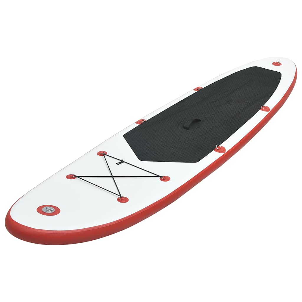 Aufblasbares Stand Up Paddle Board Set Schwarz und Weiß