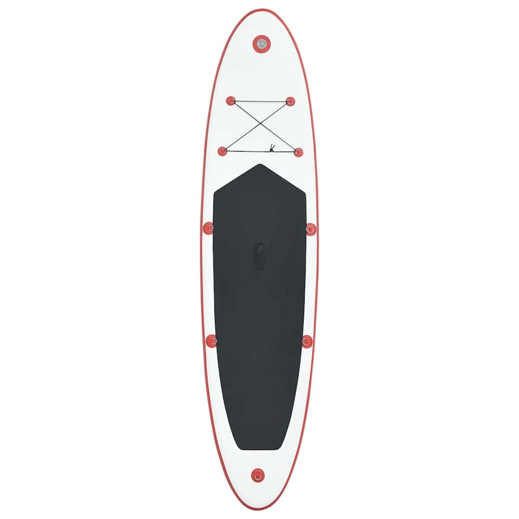 Aufblasbares Stand Up Paddle Board Set Schwarz und Weiß