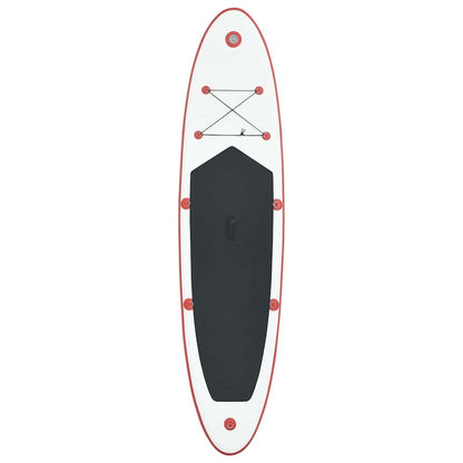 Aufblasbares Stand Up Paddle Board Set Schwarz und Weiß