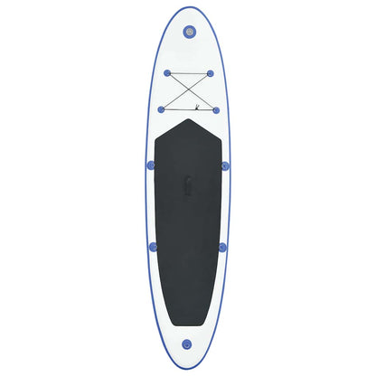 Aufblasbares Stand Up Paddle Board Set Schwarz und Weiß