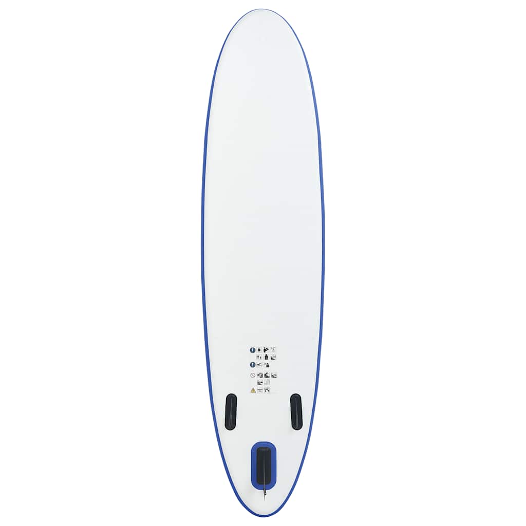 Aufblasbares Stand Up Paddle Board Set Schwarz und Weiß