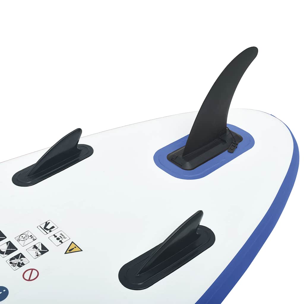 Aufblasbares Stand Up Paddle Board Set Schwarz und Weiß