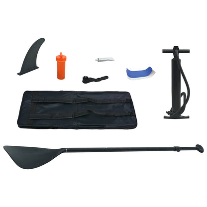 Aufblasbares Stand Up Paddle Board Set Schwarz und Weiß