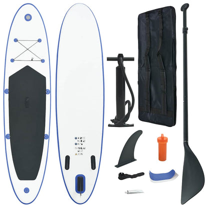 Stand Up Paddle Surfboard SUP Aufblasbar Rot und Weiß