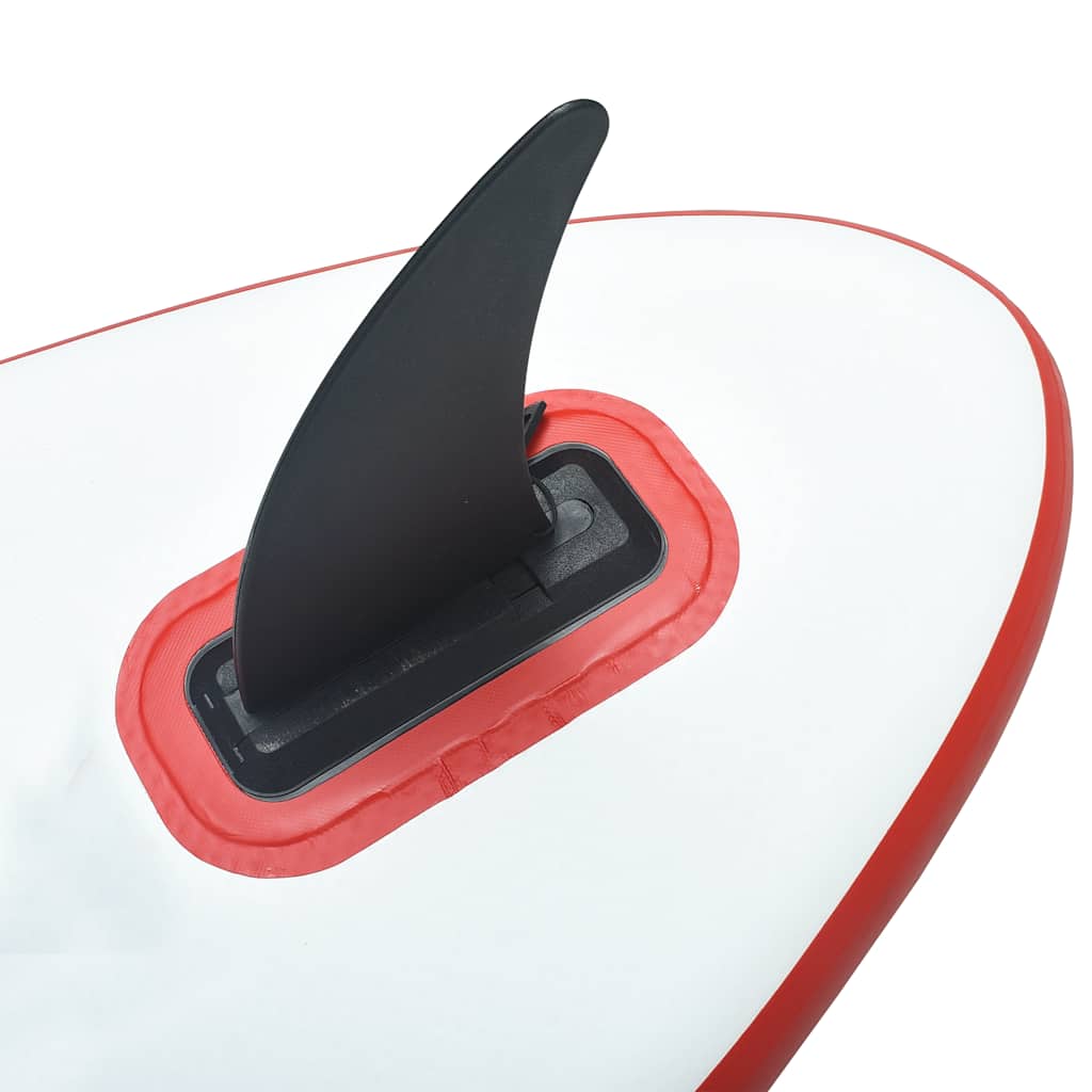 Aufblasbares SUP-Board mit Segel Set Blau und Weiß