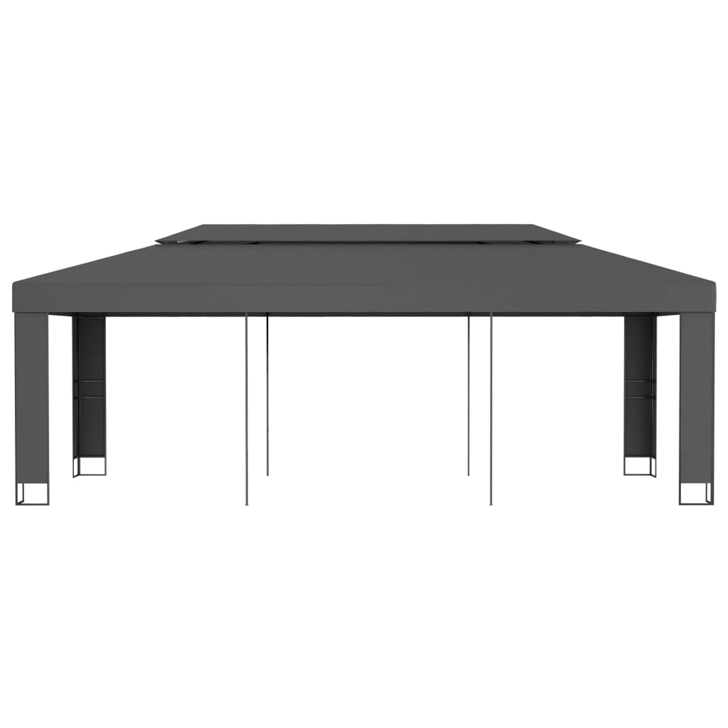 Pavillon mit Doppeldach 3 x 3 m Weiß