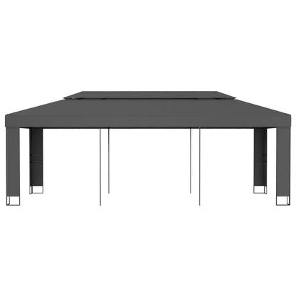 Pavillon mit Doppeldach 3 x 3 m Weiß