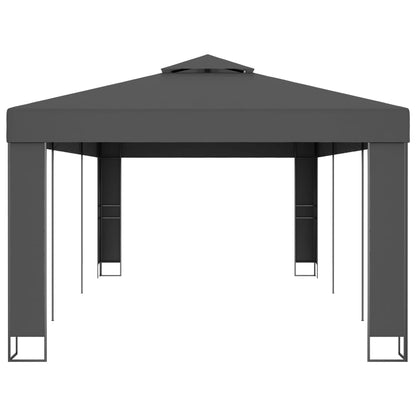 Pavillon mit Doppeldach 3 x 3 m Weiß