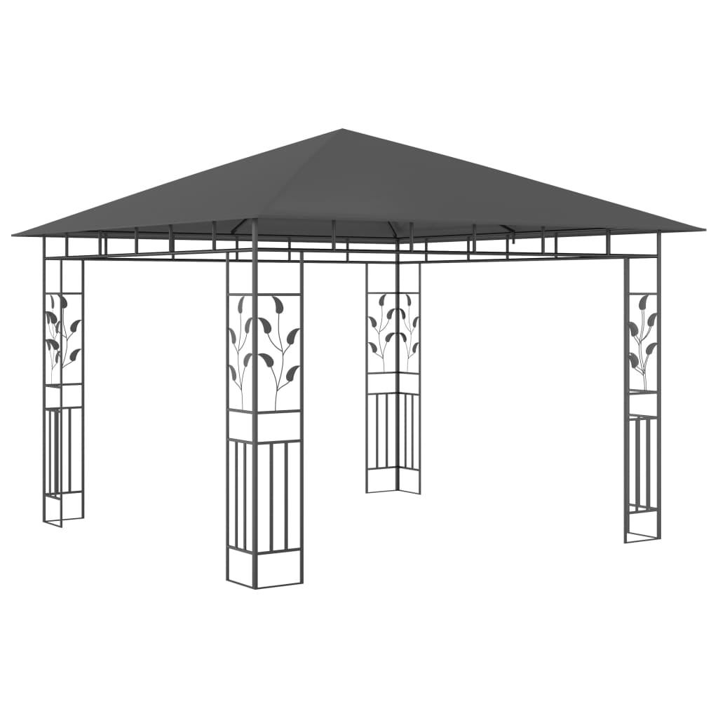 Pavillon mit Moskitonetz 4x3x2,73 m Creme 180 g/m²
