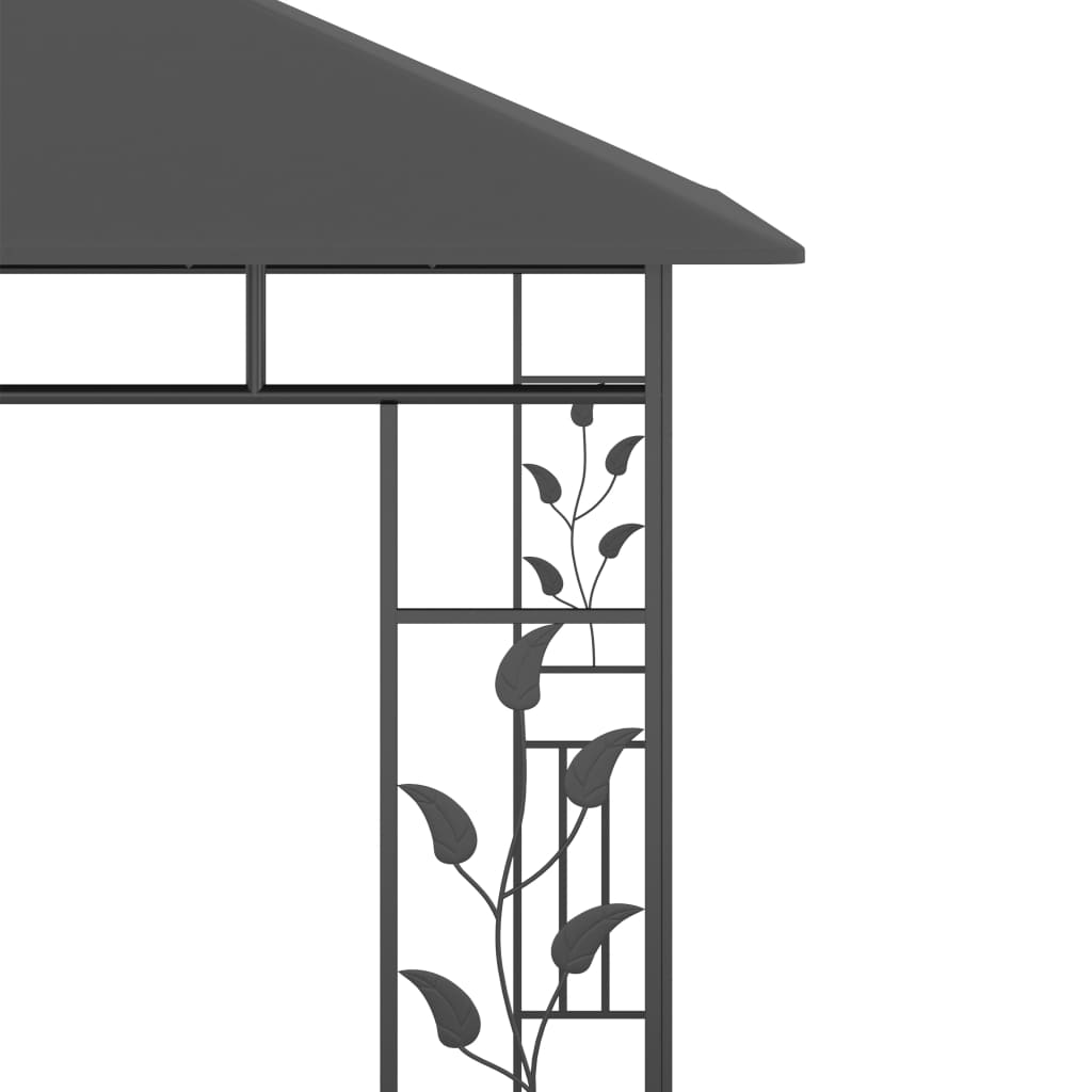 Pavillon mit Moskitonetz 4x3x2,73 m Creme 180 g/m²