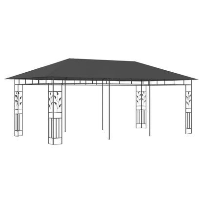 Pavillon mit Moskitonetz 4x3x2,73 m Creme 180 g/m²