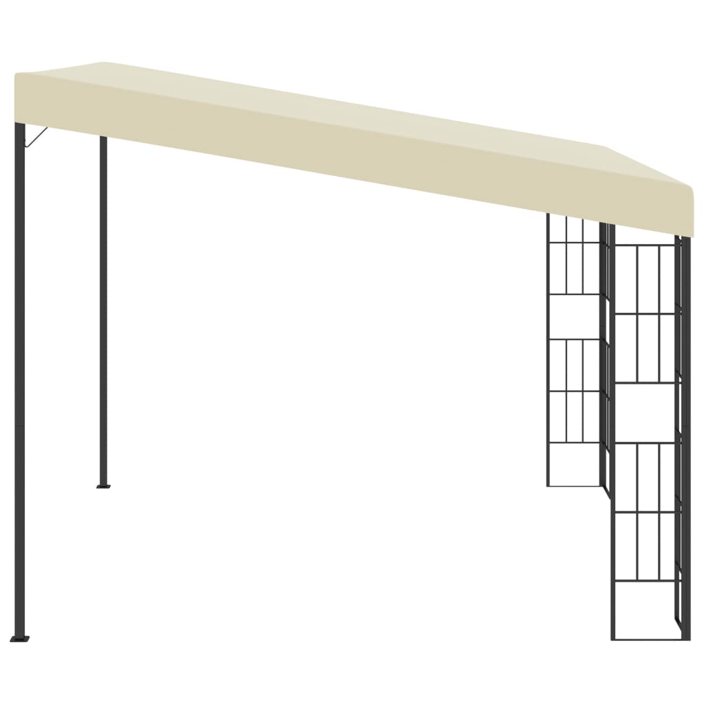 Wand-Pavillon 3x6 m Anthrazit Stoff