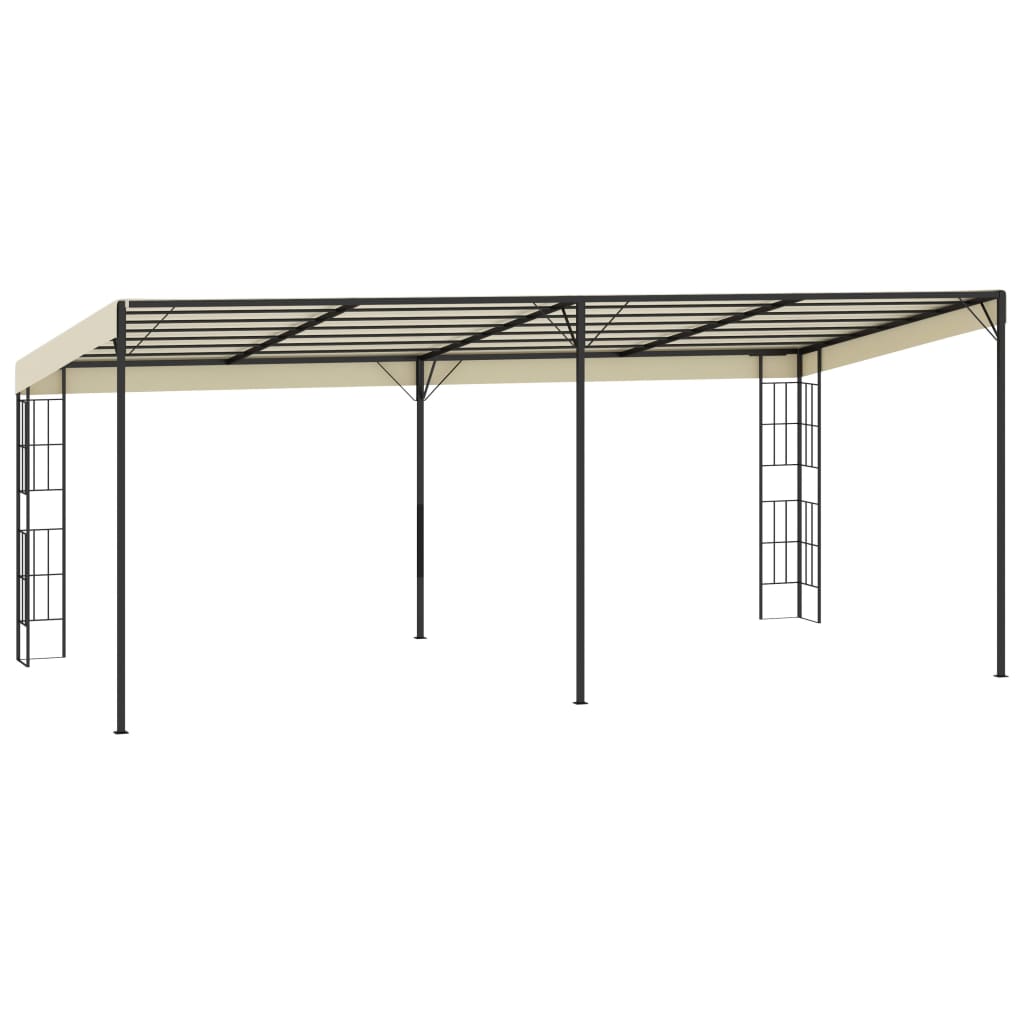 Wand-Pavillon 3x6 m Anthrazit Stoff