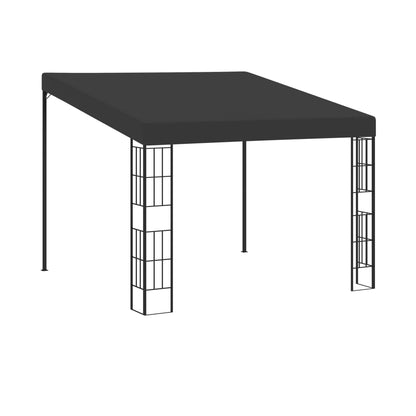 Wand-Pavillon 3x6 m Anthrazit Stoff