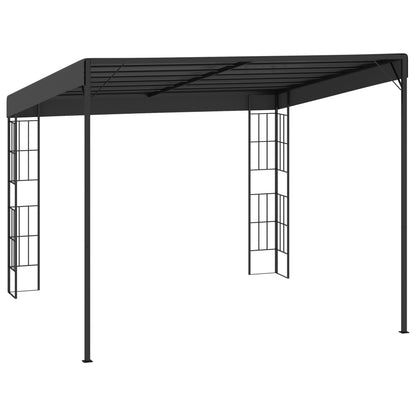 Wand-Pavillon 3x6 m Anthrazit Stoff