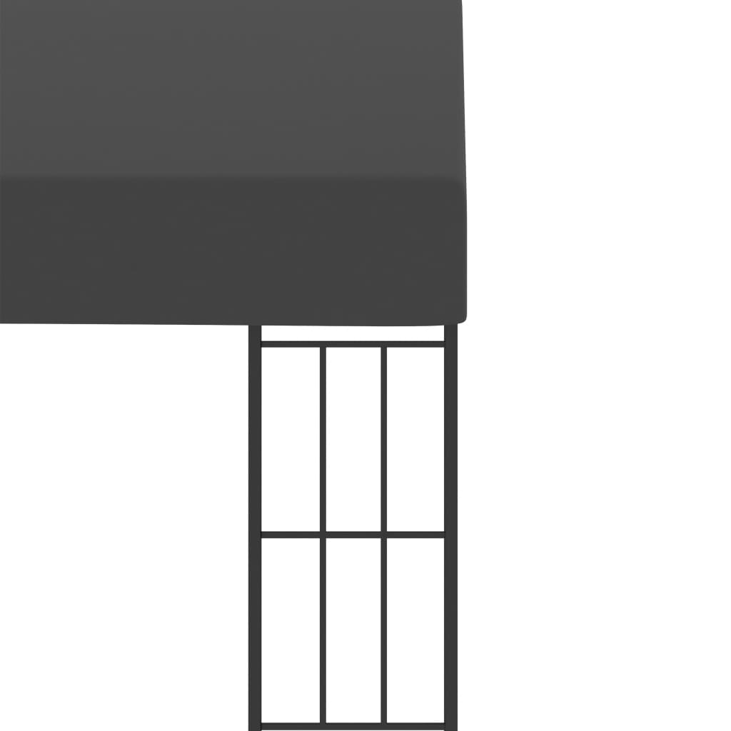 Wand-Pavillon 3x6 m Anthrazit Stoff