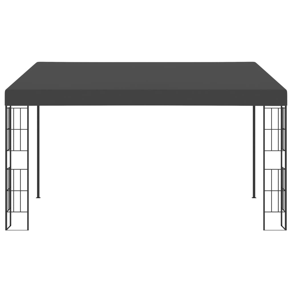 Wand-Pavillon 3x6 m Anthrazit Stoff