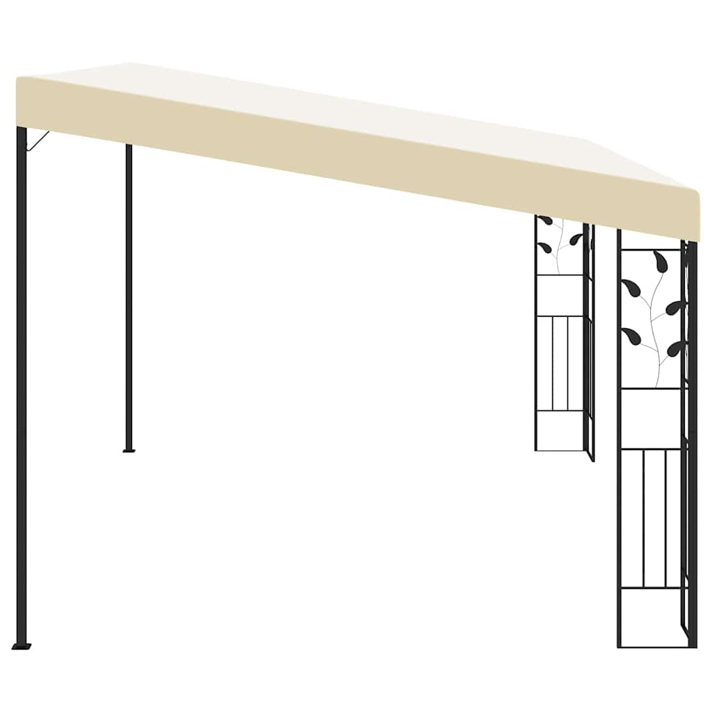 Wand-Pavillon 3x3x2,5 m Cremeweiß