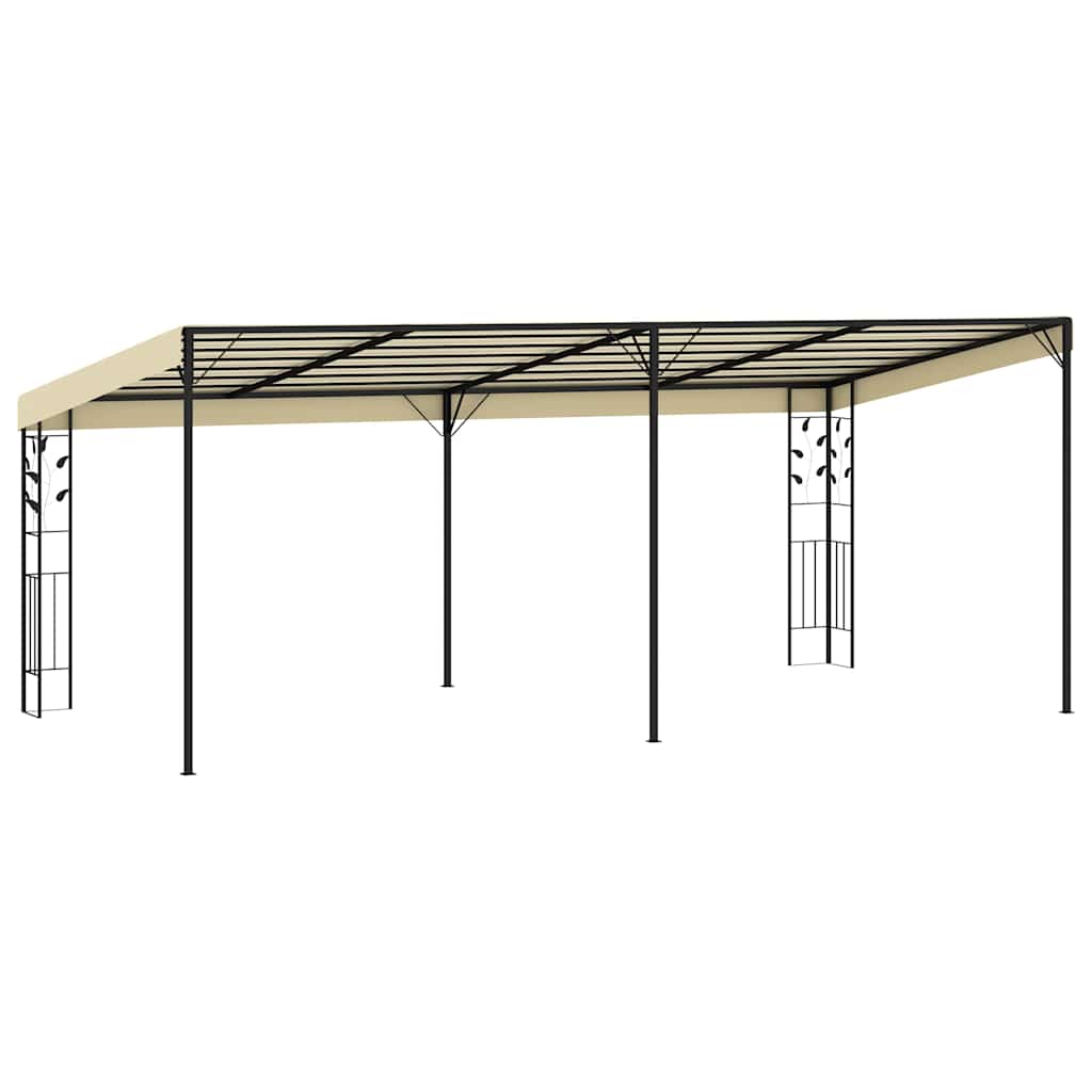 Wand-Pavillon 3x3x2,5 m Cremeweiß