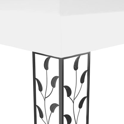 Pavillon mit Doppeldach 3x4 m Weiß