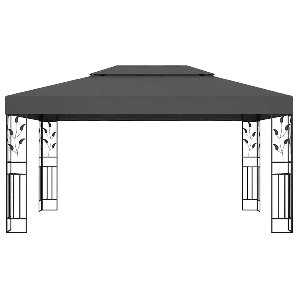 Pavillon mit Doppeldach 3x4 m Weiß