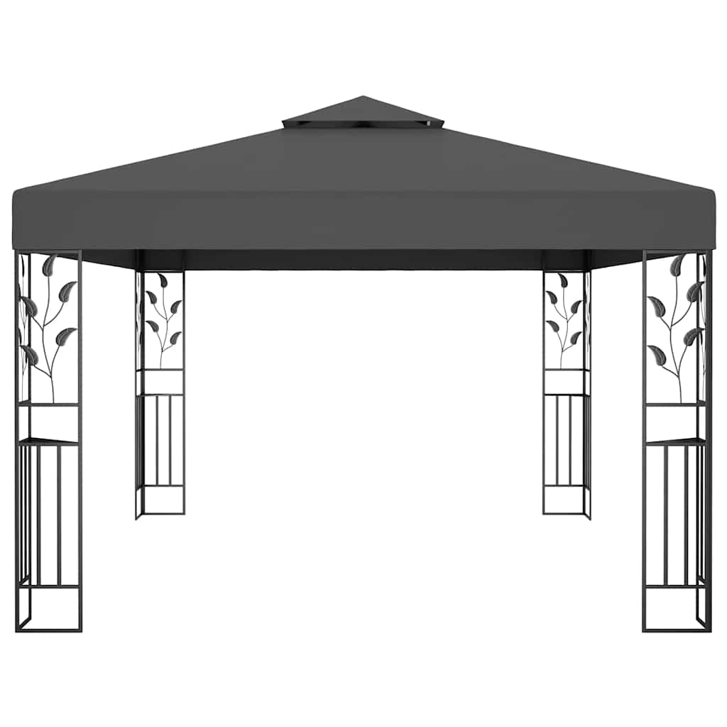 Pavillon mit Doppeldach 3x4 m Weiß