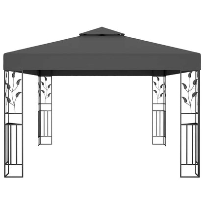 Pavillon mit Doppeldach 3x4 m Weiß