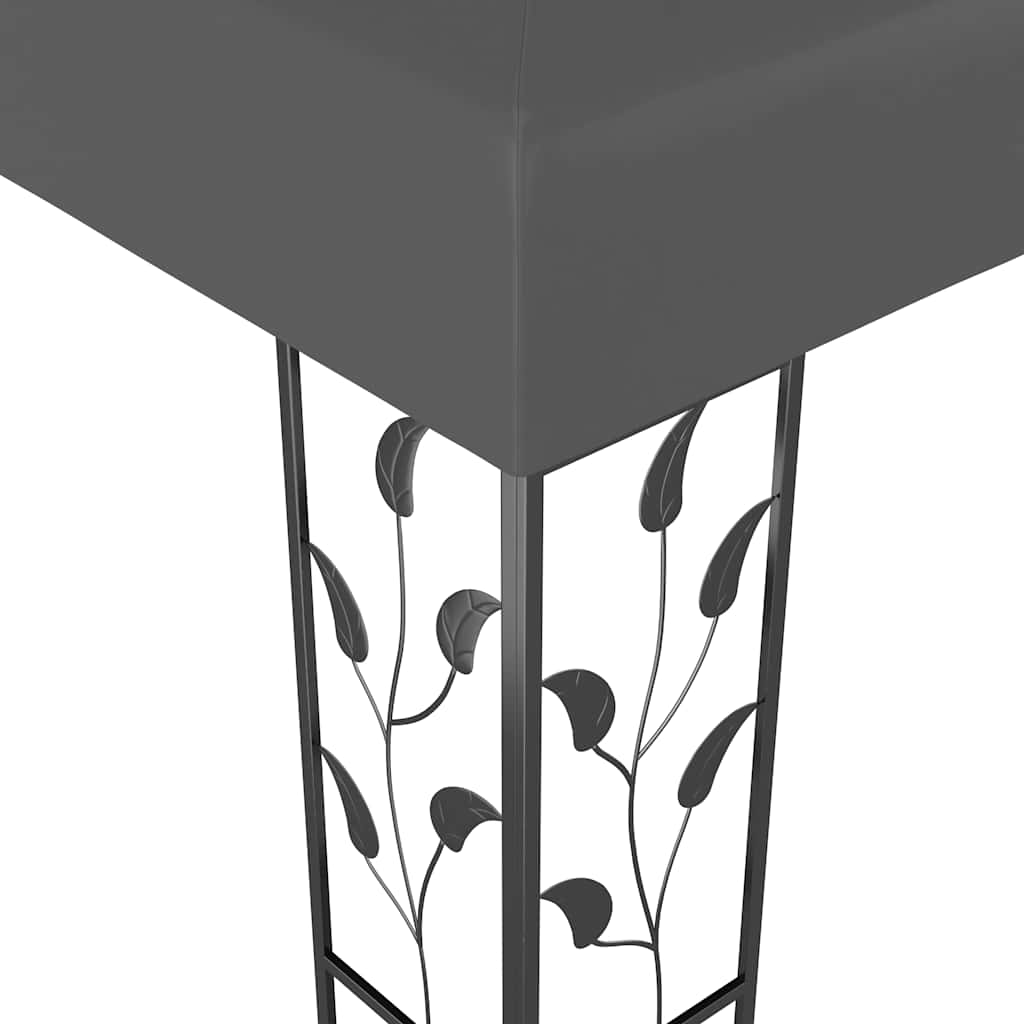 Pavillon mit Doppeldach 3x4 m Weiß