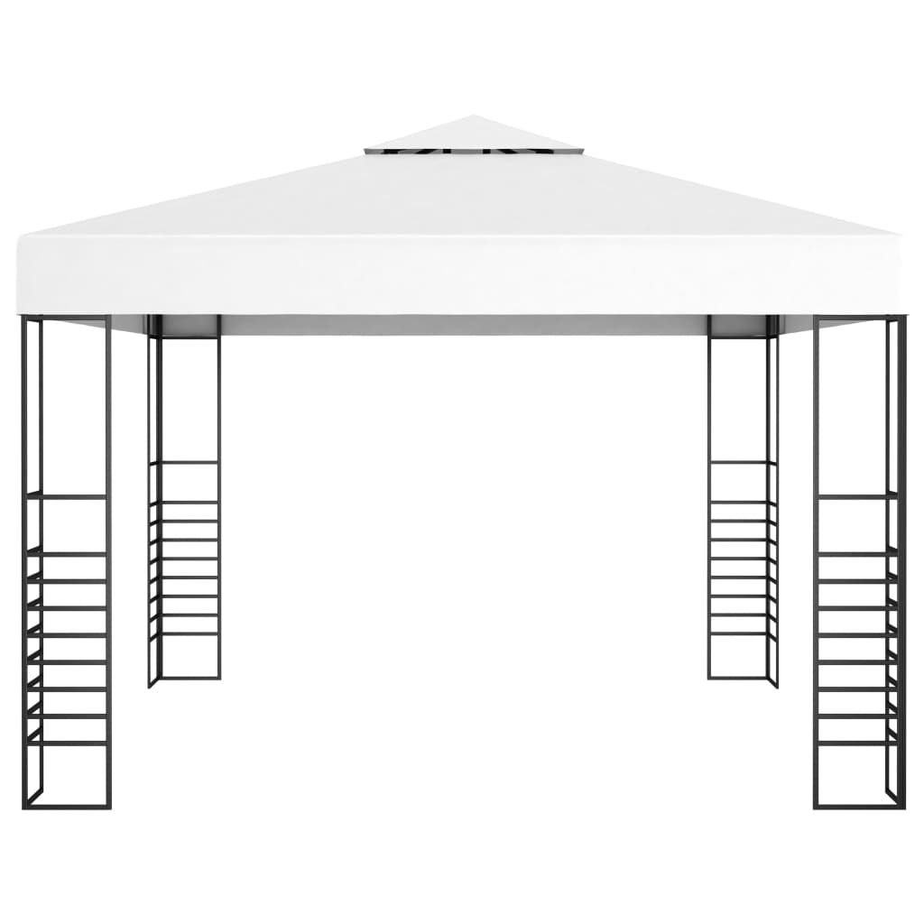 Gartenpavillon 6×3 m Weiß