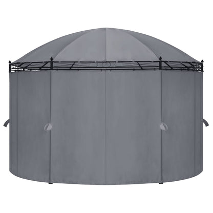 Pavillon mit Vorhängen 520x349x255 cm Taupe 180 g/m²