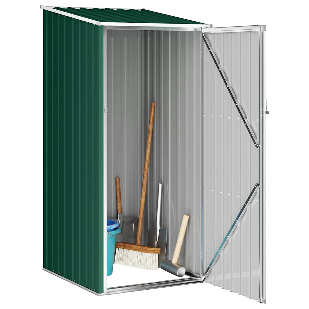 Gerätehaus Grün 87x98x159 cm Verzinkter Stahl