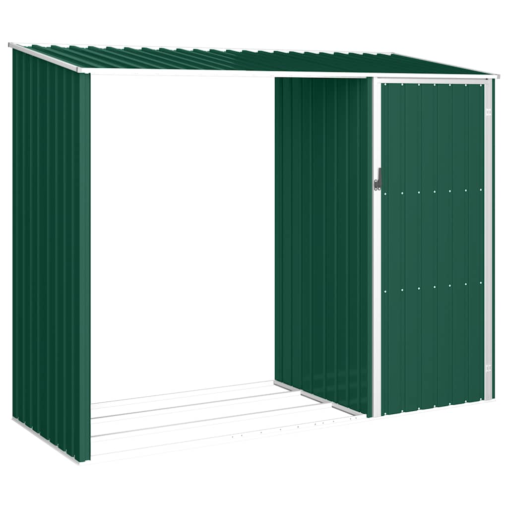 Garten Brennholzlager Anthrazit 245x98x159 cm Verzinkter Stahl