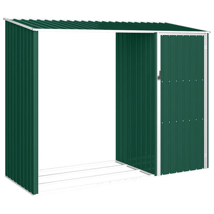 Garten Brennholzlager Anthrazit 245x98x159 cm Verzinkter Stahl