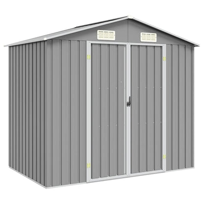 Gerätehaus Braun 205x129x183 cm Verzinkter Stahl