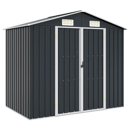Gerätehaus Braun 205x129x183 cm Verzinkter Stahl