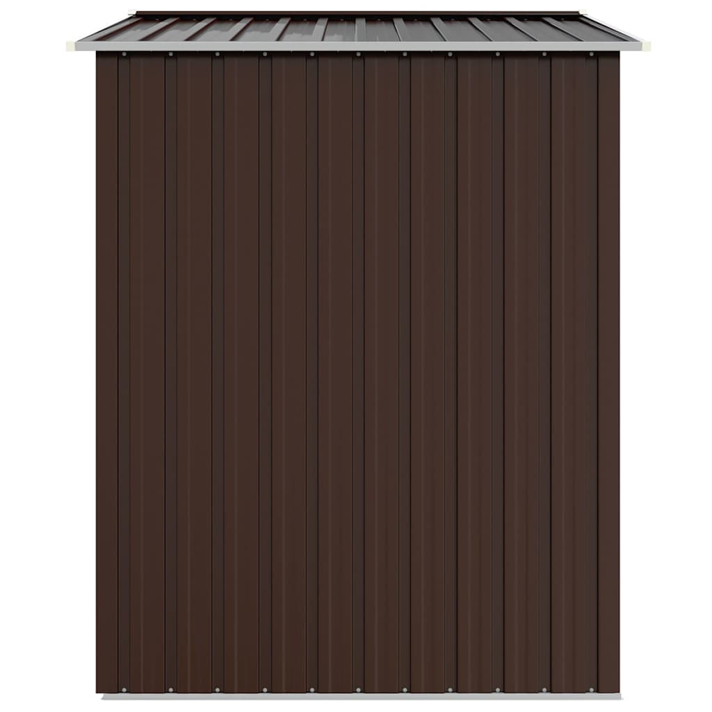 Gerätehaus Braun 205x129x183 cm Verzinkter Stahl